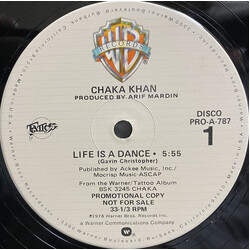 Chaka Khan Life Is A Dance USED VINYL 12INCH 33 S RPM PROMO