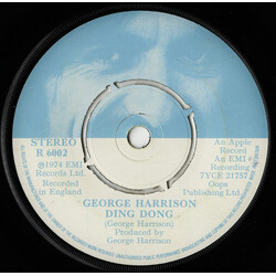 George Harrison Ding Dong USED VINYL 7INCH 45 RPM SINGLE