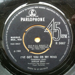 Dorian Gray (10) I've Got You On My Mind USED VINYL 7INCH 45 RPM