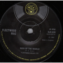 Fleetwood Mac / Danny Kirwan Man Of The World / Second Chapter Vinyl 7" USED