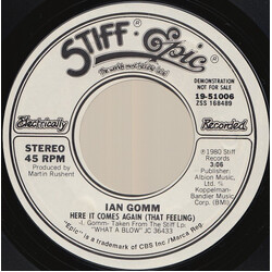 Ian Gomm Here It Comes Again (That Feeling) USED VINYL 7INCH 45 RPM PROMO
