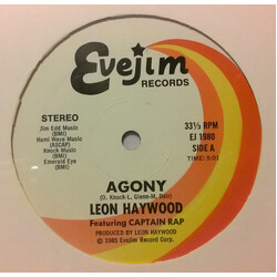 Leon Haywood / Captain Rapp Agony USED VINYL 12INCH 33 S RPM