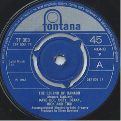 Dave Dee, Dozy, Beaky, Mick & Tich The Legend Of Xanadu USED VINYL 7INCH SINGLE MONO