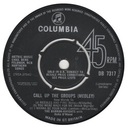 The Barron Knights / Duke D'Mond Call Up The Groups (Medley) USED VINYL 7INCH SINGLE 45 RPM