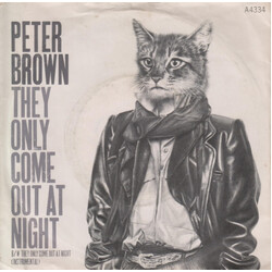Peter Brown (2) They Only Come Out At Night USED VINYL 7INCH 45 RPM SINGLE