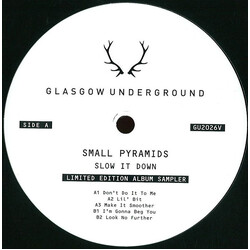 Small Pyramids Slow It Down USED VINYL 12INCH LIMITED EDITION SAMPLER 33 S RPM