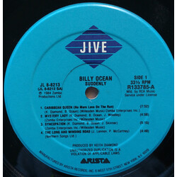 Billy Ocean Suddenly Vinyl LP USED