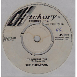 Sue Thompson It's Break-Up Time / Afraid USED VINYL 7INCH 45 RPM SINGLE