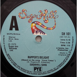Sugarhill Gang Rapper's Delight USED VINYL 7INCH 45 RPM SINGLE