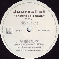 Journalist Extended Family USED VINYL 12INCH PROMO 33 S RPM