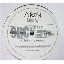 Akon Ghetto USED VINYL 12INCH PROMO