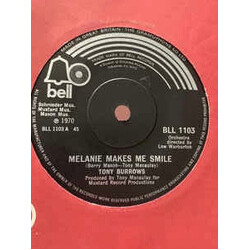 Tony Burrows Melanie Makes Me Smile USED VINYL 7INCH 45 RPM