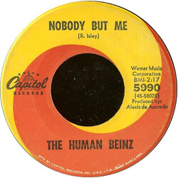 The Human Beinz Nobody But Me USED VINYL 7INCH 45 RPM SINGLE