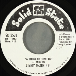 Jimmy McGriff A Thing To Come By USED VINYL 7INCH 45 RPM SINGLE STYRENE