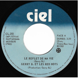 Gerry B. Et Les Red Hots Le Reflet De Ma Vie Vinyl 7" USED