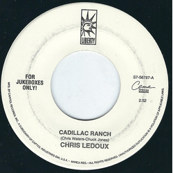 Chris Ledoux Cadillac Ranch / Call Of The Wild Vinyl 7" USED