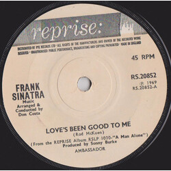 Frank Sinatra Love's Been Good To Me USED VINYL 7INCH 45 RPM