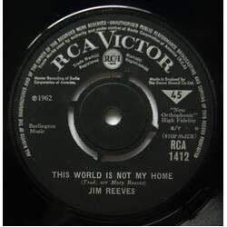 Jim Reeves This World Is Not My Home USED VINYL 7INCH 45 RPM