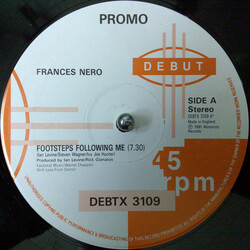 Frances Nero Footsteps Following Me USED VINYL 12INCH PROMO 45 RPM