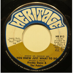 Freddy Dame & The Fables (Kissin' Me, Huggin' Me) You Knew Just What To Do USED VINYL 7INCH 45 RPM