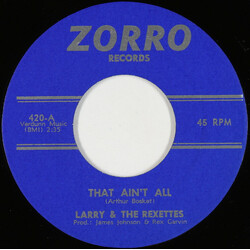 Larry Johnson (4) / The Rexettes That Ain't All / Mercy USED VINYL SINGLE 7INCH 45 RPM