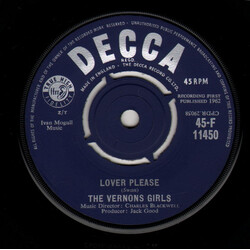 The Vernons Girls Lover Please USED VINYL 7INCH 45 RPM SINGLE
