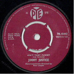 Jimmy Justice Ain't That Funny USED VINYL 7INCH 45 RPM SINGLE