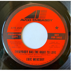 Eric Mercury Everybody Has The Right To Love / You Bring Me To My Knees Vinyl 7" USED