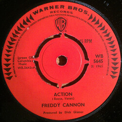 Freddy Cannon Action / Beachwood City USED VINYL 7INCH 45 RPM SINGLE REISSUE