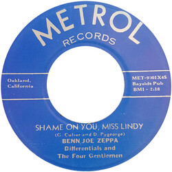 Benn Joe Zeppa / Differentials / The Four Gentlemen Shame On You, Miss Lindy USED VINYL 7INCH 45 RPM SINGLE REISSUE