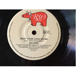 Bee Gees Too Much Heaven / Rest Your Love On Me USED VINYL 7INCH 45 RPM SINGLE