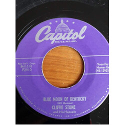 Cliffie Stone And His Hometown Hepcats Blue Moon Of Kentucky / Please, Please USED VINYL 7INCH 45 RPM SINGLE