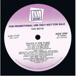 The Boys Thanx 4 The Funk USED VINYL 12INCH PROMO 33 S RPM