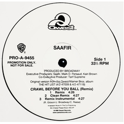 Saafir Crawl Before You Ball (Remix) Vinyl 12" USED