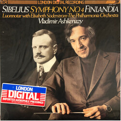 Jean Sibelius / Philharmonia Orchestra / Vladimir Ashkenazy / Elisabeth Söderström Symphony No. 4 / Finlandia /  Luonnotar Vinyl LP USED