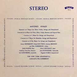 Antonio Vivaldi / New York Sinfonietta / Max Goberman Five Concertos Vinyl LP USED