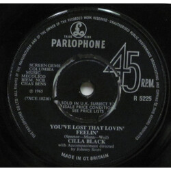 Cilla Black You've Lost That Lovin' Feelin' USED VINYL 7INCH 45 RPM