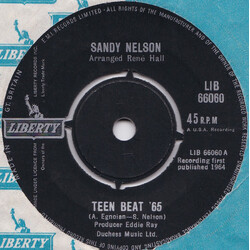 Sandy Nelson Teen Beat '65 USED VINYL 7INCH 45 RPM