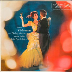 Johann Strauss Jr. / Arthur Fiedler / Boston Pops Orchestra Fledermaus / Gypsy Baron Vinyl LP USED