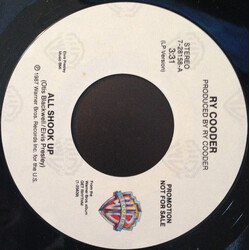 Ry Cooder All Shook Up USED VINYL 7INCH 45 RPM SINGLE PROMO