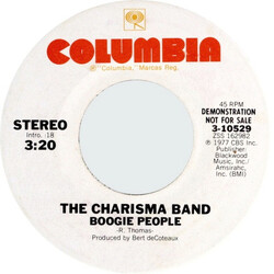 The Charisma Band Boogie People USED VINYL 7INCH 45 RPM PROMO STEREO MONO