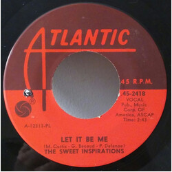 The Sweet Inspirations Let It Be Me / When Something Is Wrong With My Baby USED VINYL 7INCH 45 RPM SINGLE