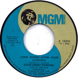 Little Jimmy Osmond Long Haired Lover From Liverpool USED VINYL 7INCH SINGLE