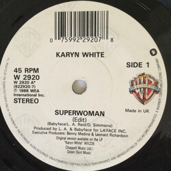 Karyn White Superwoman USED VINYL 7INCH 45 RPM SINGLE