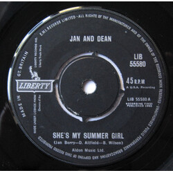 Jan & Dean She's My Summer Girl USED VINYL 7INCH 45 RPM SINGLE