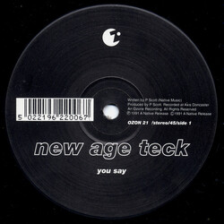 New Age Technology You Say USED VINYL 12INCH 45 RPM