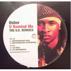 Usher U Remind Me (The U.K. Remixes) USED VINYL 12INCH LIMITED EDITION PROMO UNOFFICIAL RELEASE