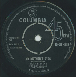 Ricky Stevens / Geoff Love & His Orchestra My Mother's Eyes USED VINYL 7INCH 45 RPM