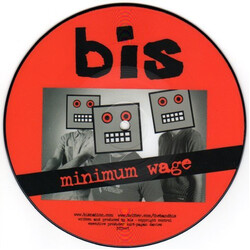 Bis / Ghosts Of Dead Airplanes Minimum Wage / Hair Metal Shame USED VINYL 7INCH 45 RPM RECORD STORE DAY LIMITED EDITION PICTURE DISC