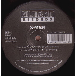 X-Men (10) Mutants USED VINYL 12INCH 33 S RPM